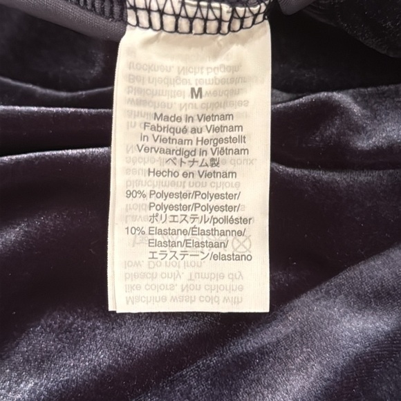 J. Crew Blue Stretch Velvet Leggings Fitted Cozy Comfy Lounge Pants Pull On Sz M - Picture 6 of 9